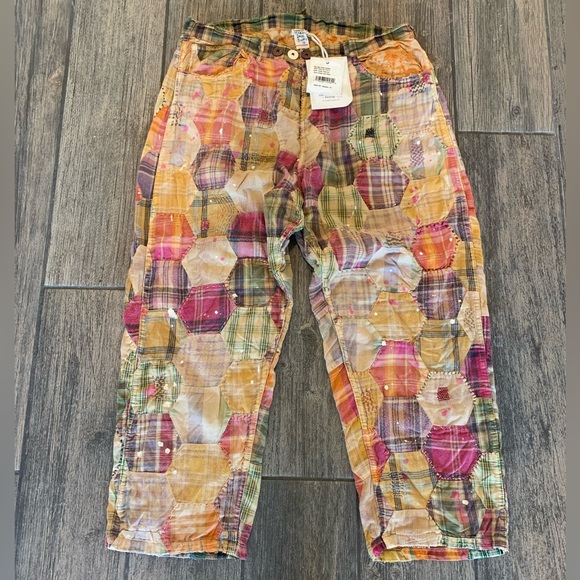 NWT Magnolia Pearl Quiltwork Miner Pants Honeybee - Picture 2 of 8